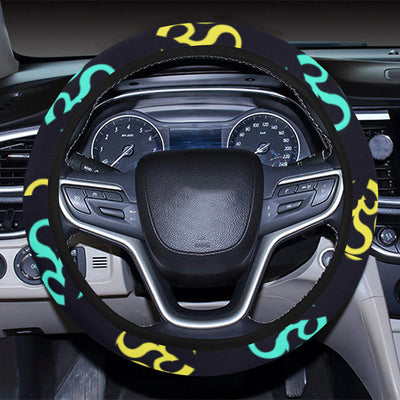 Chakra OM Print Pattern Steering Wheel Cover with Elastic Edge