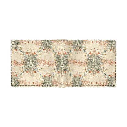 Leo Pattern Print Design 02 Men's ID Card Wallet