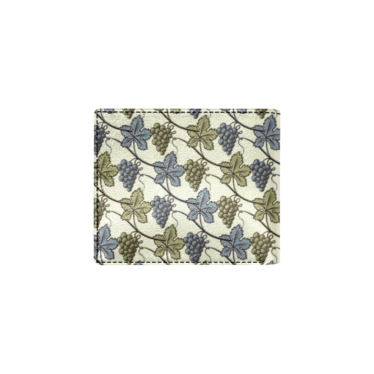 Grape Pattern Print Design GP03 Men's ID Card Wallet