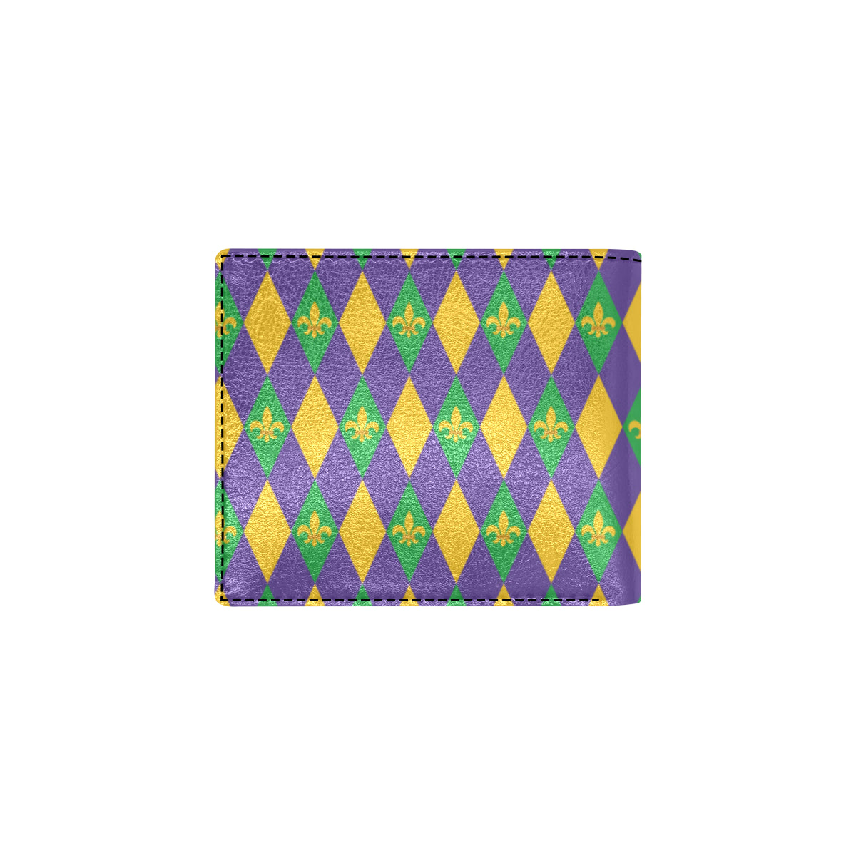 Mardi Gras Pattern Print Design 05 Men's ID Card Wallet