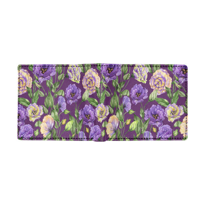 Lisianthus Pattern Print Design LT03 Men's ID Card Wallet