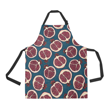 Pomegranate Pattern Print Design PG02 Apron with Pocket