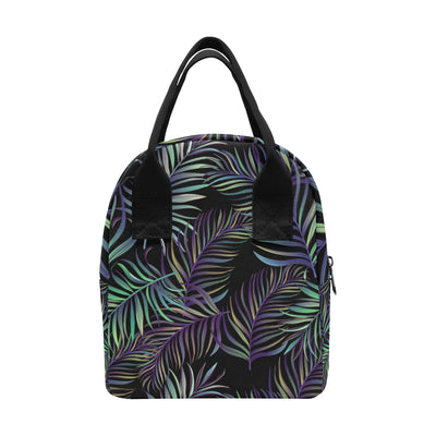 Tropical Palm Leaves Pattern Brightness Insulated Lunch Bag