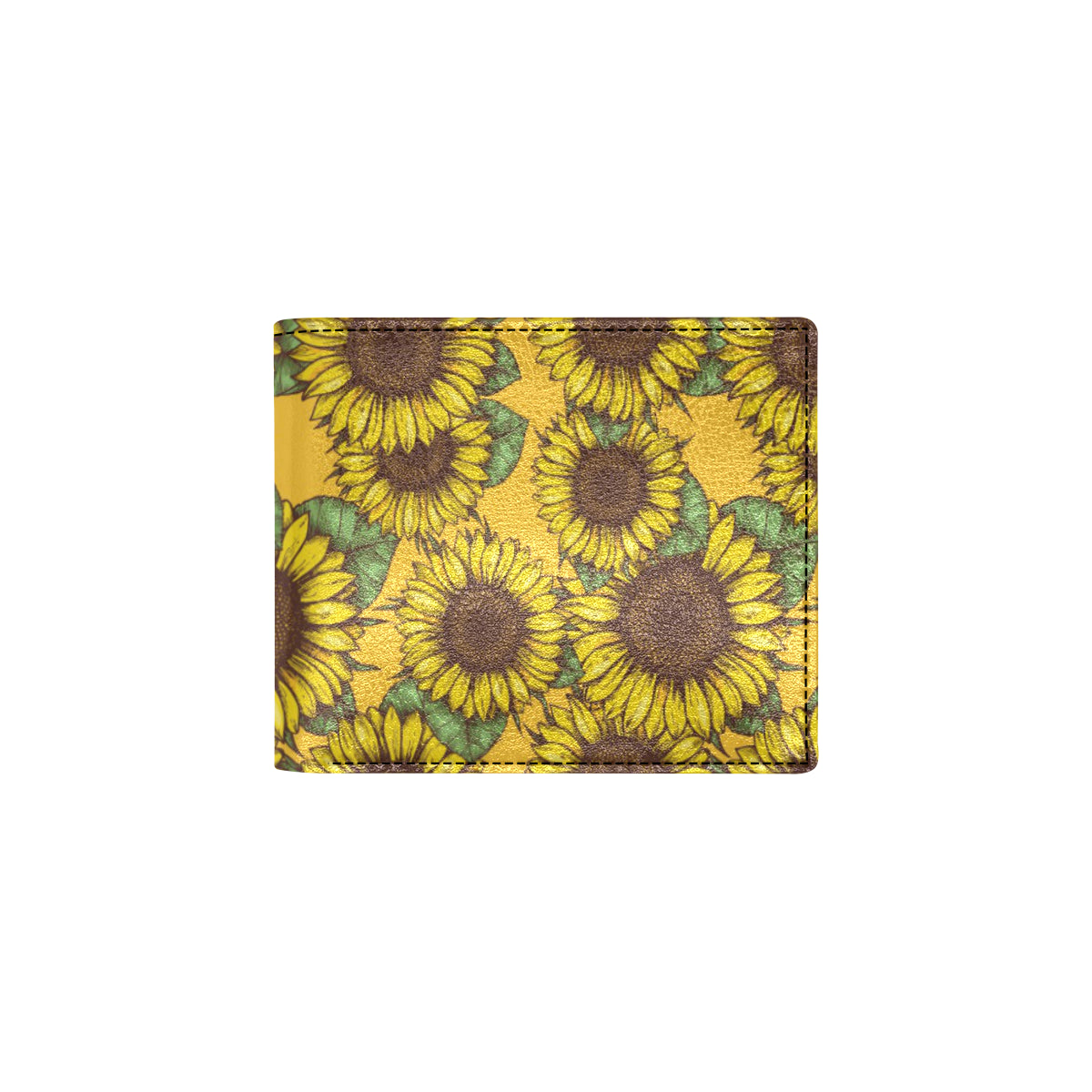 Sunflower Pattern Print Design SF04 Men's ID Card Wallet
