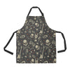 Rock and Roll Skull Pattern Print Design A03 Apron with Pocket