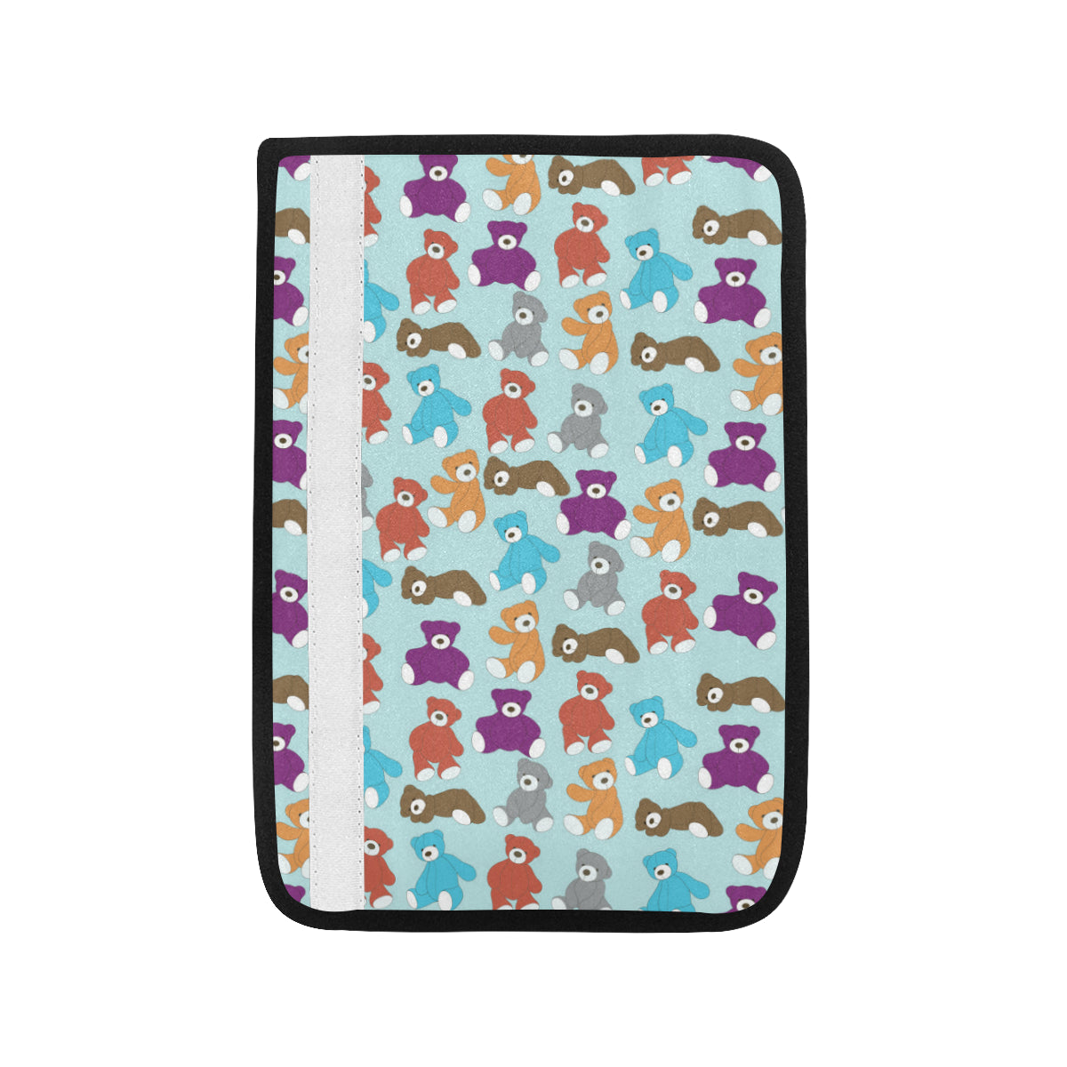 Bear Cute Pattern Print Design 03 Car Seat Belt Cover