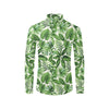 Tropical Flower Pattern Print Design TF013 Men's Long Sleeve Shirt