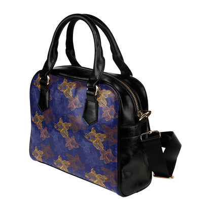 Goldfish Pattern Print Design 01 Shoulder Handbag