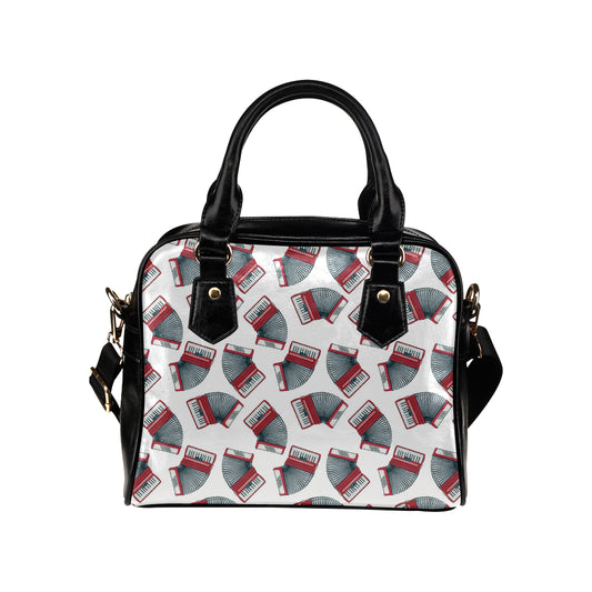 Accordion Pattern Print Design 03 Shoulder Handbag