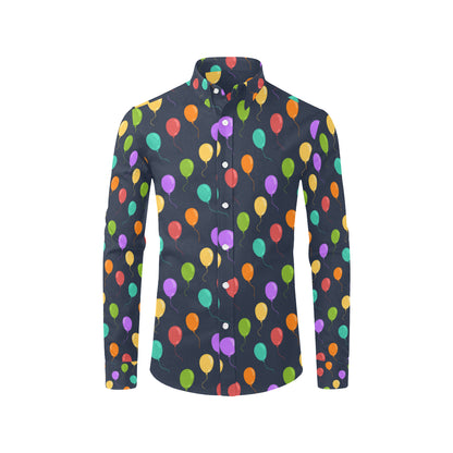 Ballon Colorful Pattern Print Design 03 Men's Long Sleeve Shirt