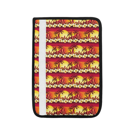 Hawaiian Tropical Sunset Hibiscus Print Car Seat Belt Cover