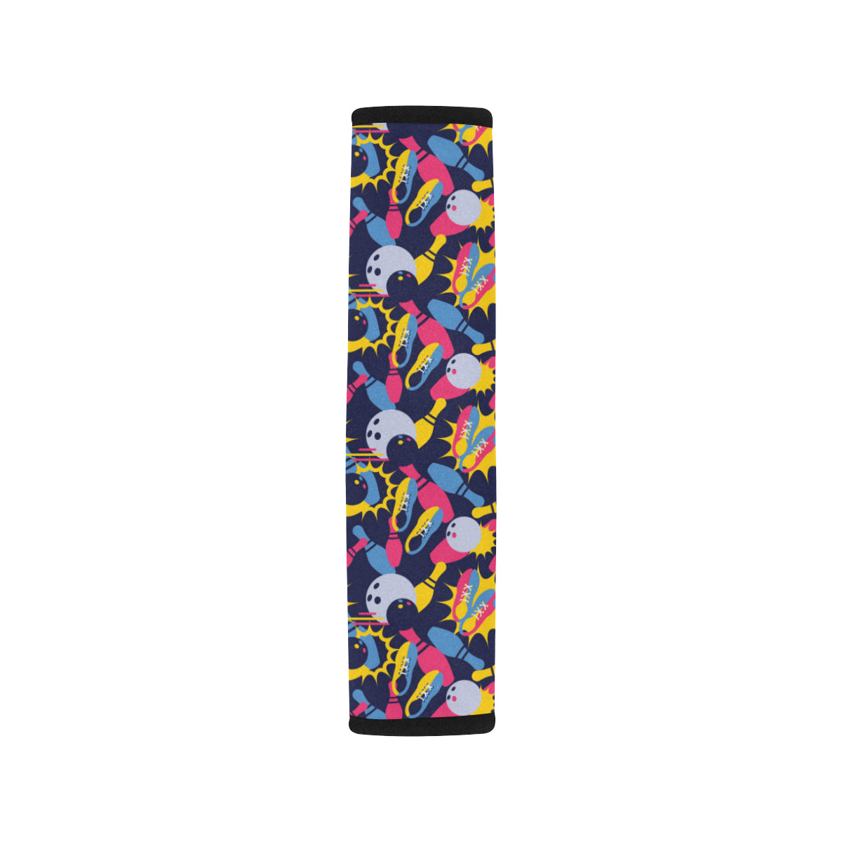 Bowling Pattern Print Design 02 Car Seat Belt Cover