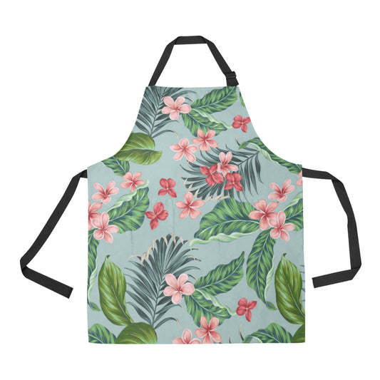 Plumeria Pattern Print Design PM027 Apron with Pocket