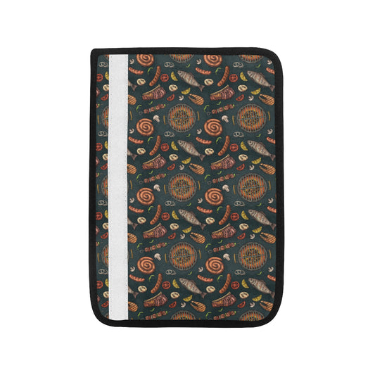 Barbecue Pattern Print Design 02 Car Seat Belt Cover