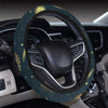 Gold Sun Moon Face Steering Wheel Cover with Elastic Edge