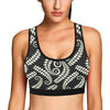 Fern Leave Print Pattern Sports Bra