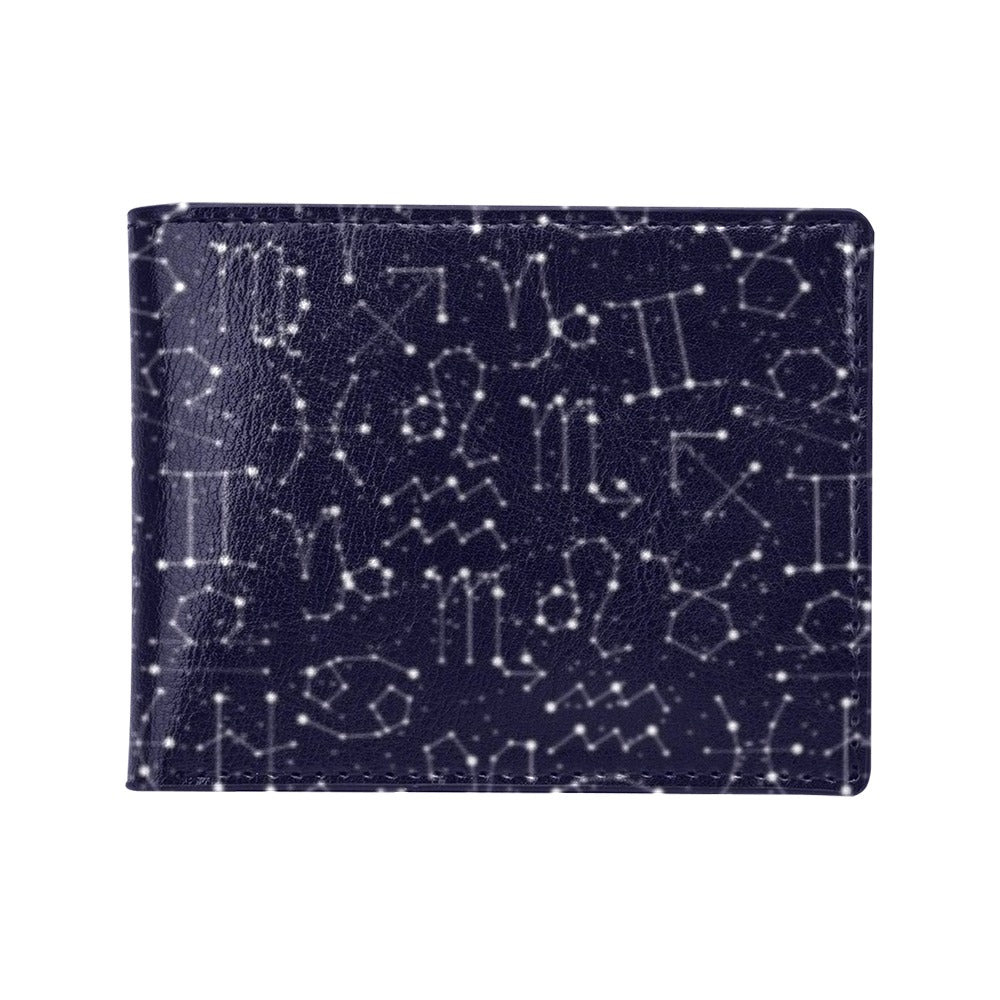 Zodiac Pattern Design Print Men's ID Card Wallet