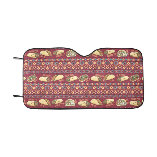Burrito Taco Print Design LKS302 Car front Windshield Sun Shade