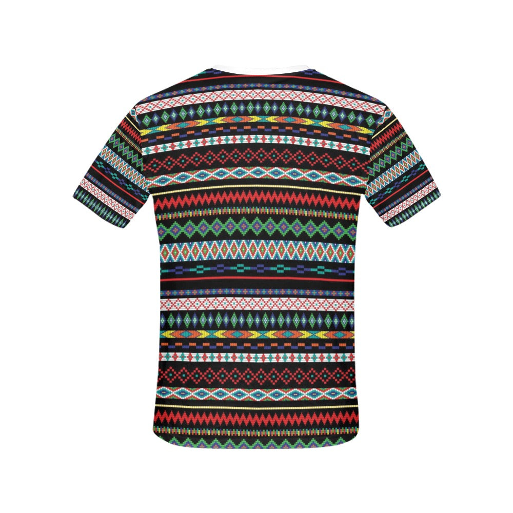 Southwest Pattern Print Design LKS302 Women's  T-shirt