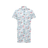 Llama Pattern Print Design 04 Men's Romper