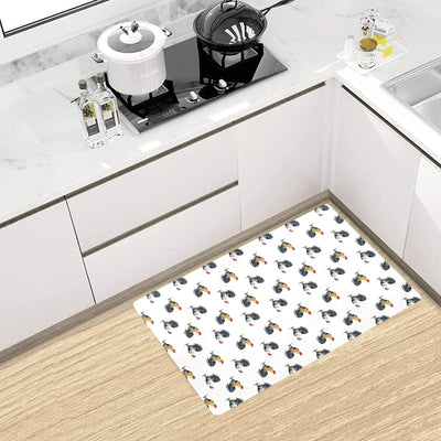 Chicken Pattern Print Design 02 Kitchen Mat