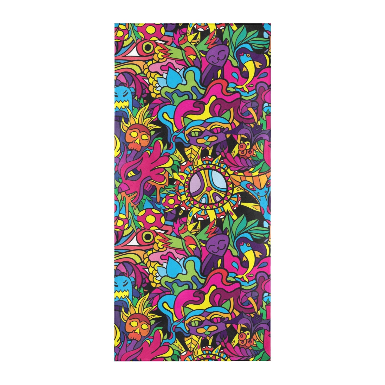 Trippy Print Design LKS304 Beach Towel 32" x 71"