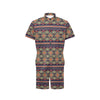 Ethnic Geometric Print Pattern Men's Romper