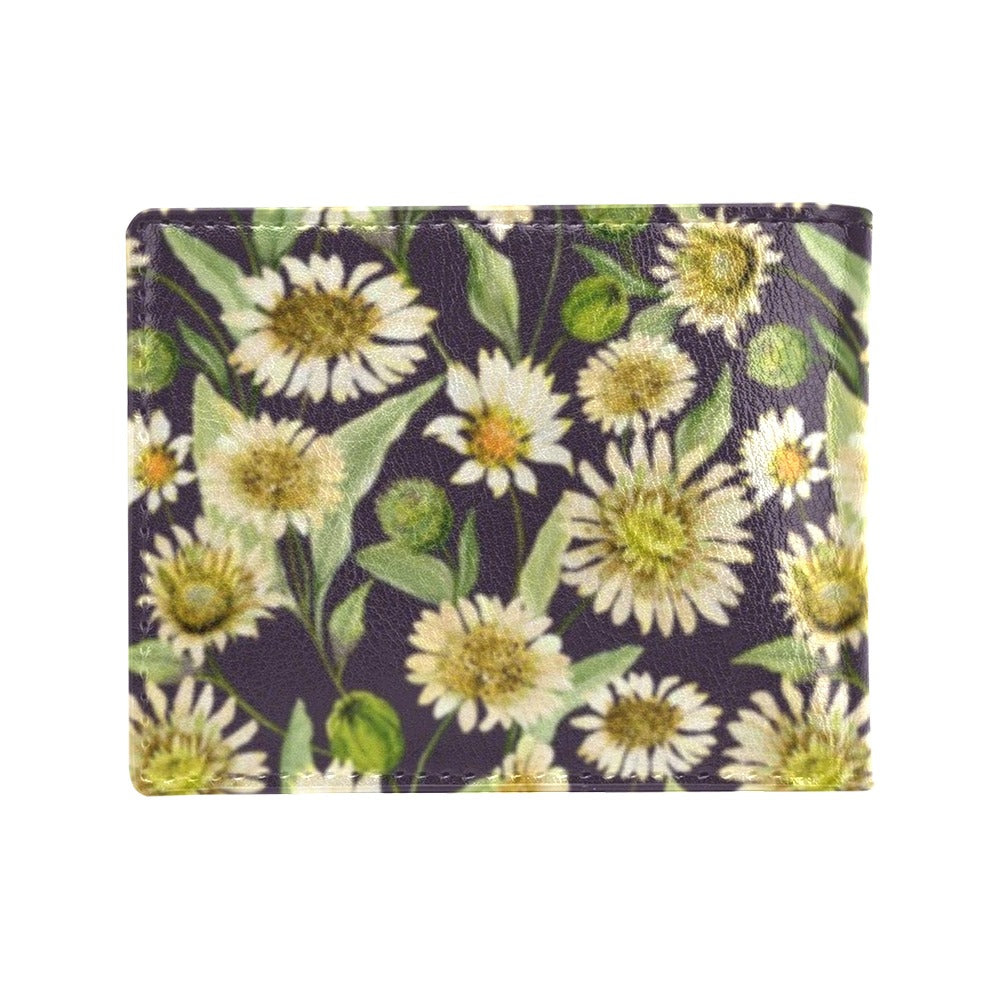 Daisy Vintage Print Pattern Men's ID Card Wallet