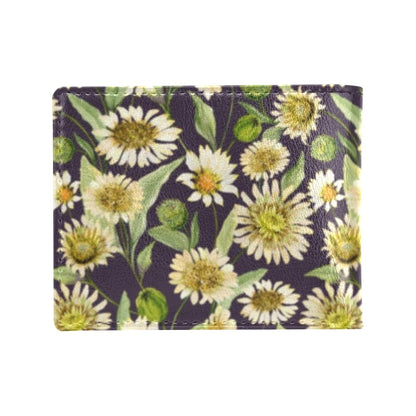 Daisy Vintage Print Pattern Men's ID Card Wallet