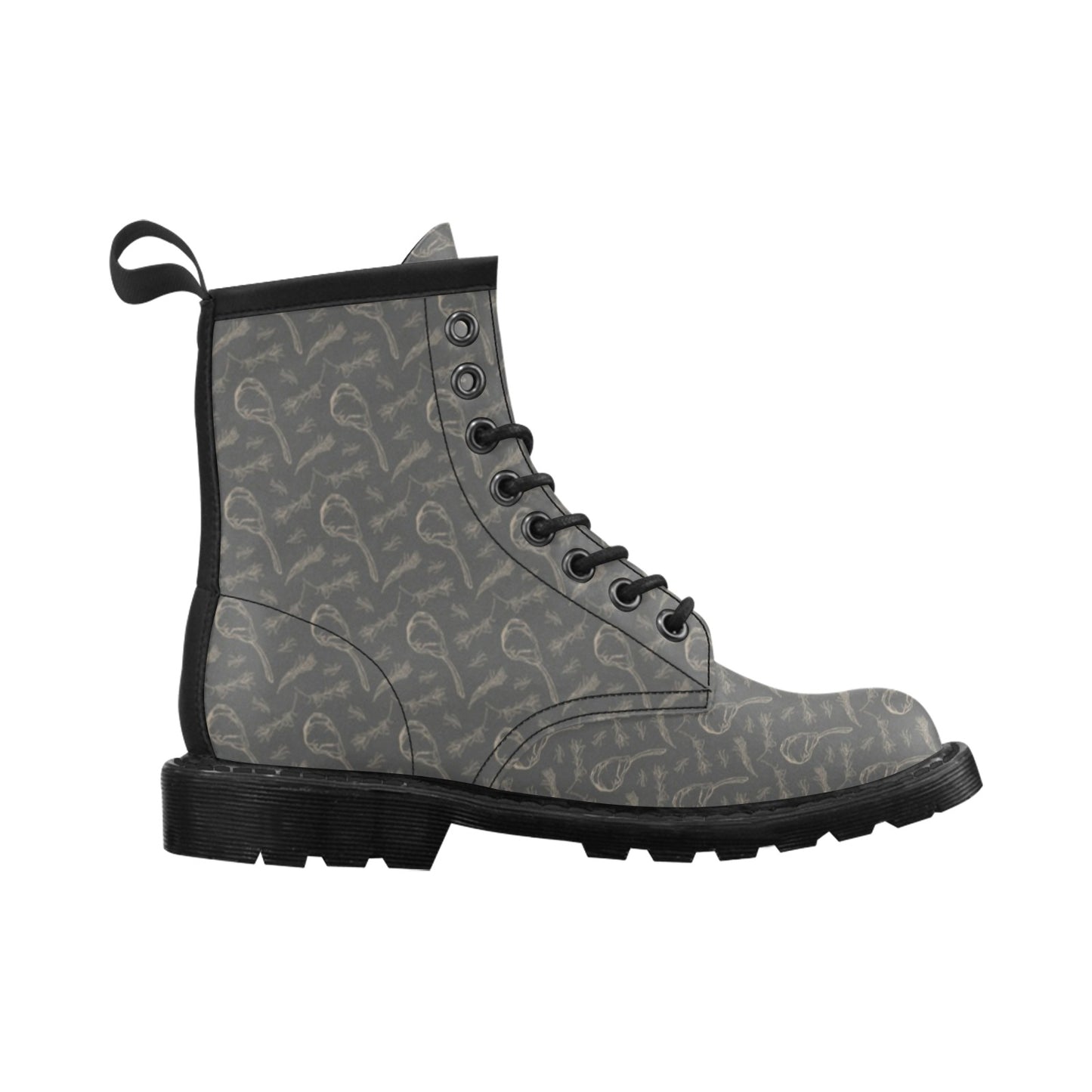 Steak Print Design LKS302 Women's Boots
