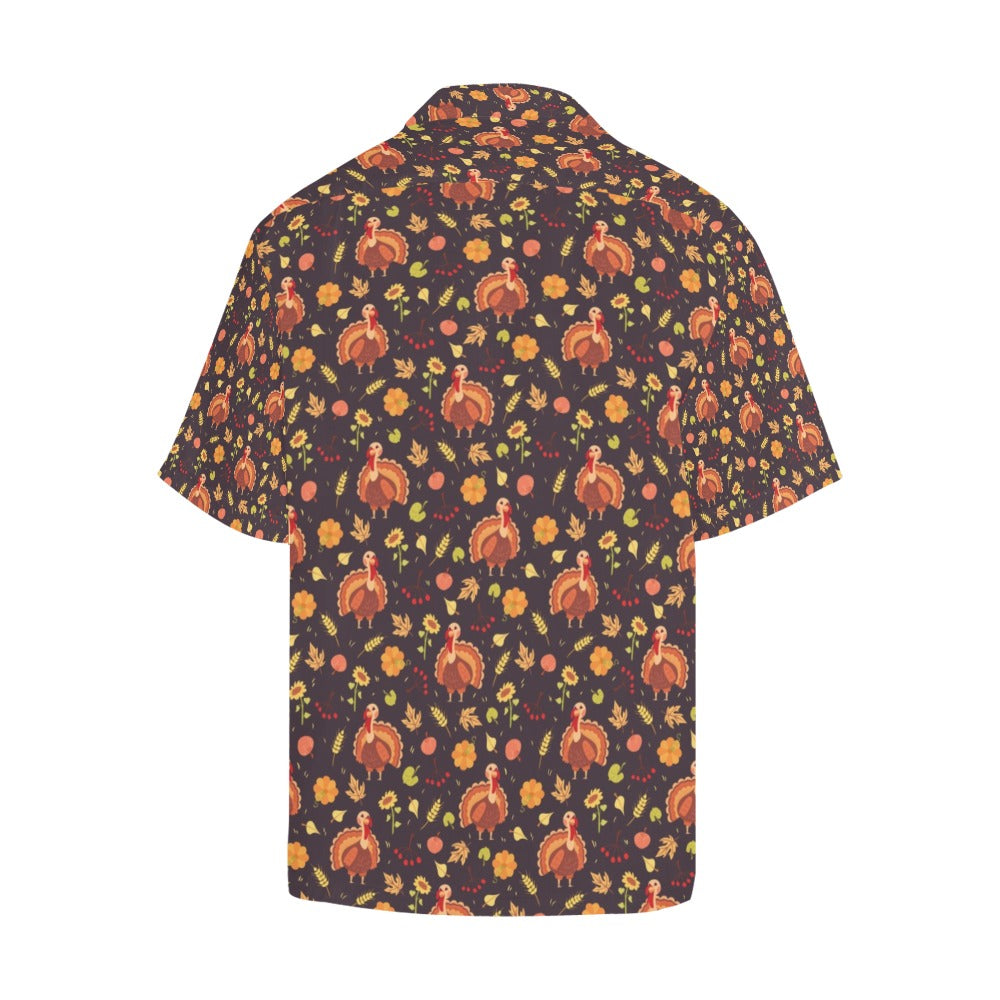 Thanksgiving Print Design LKS305 Men's Hawaiian Shirt