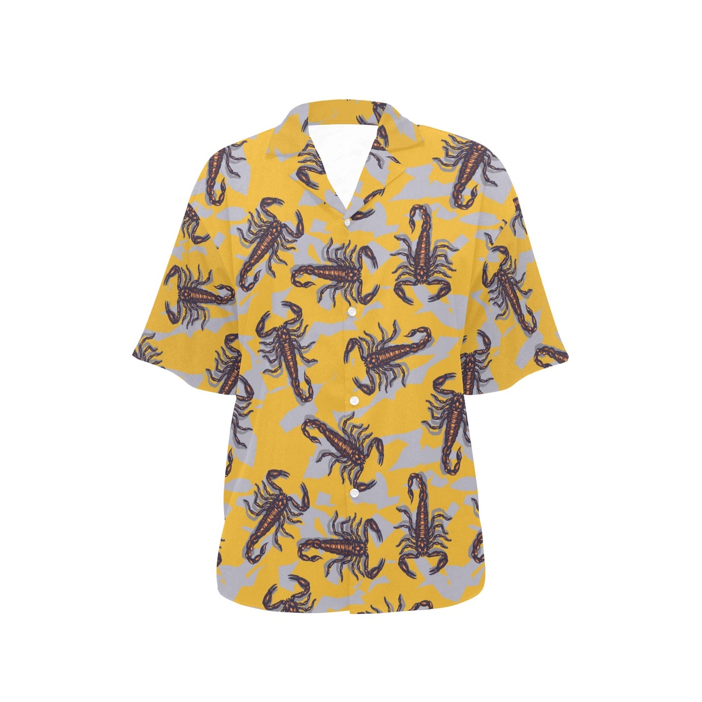 Scorpion Pattern Print Design 01 Women's Hawaiian Shirt