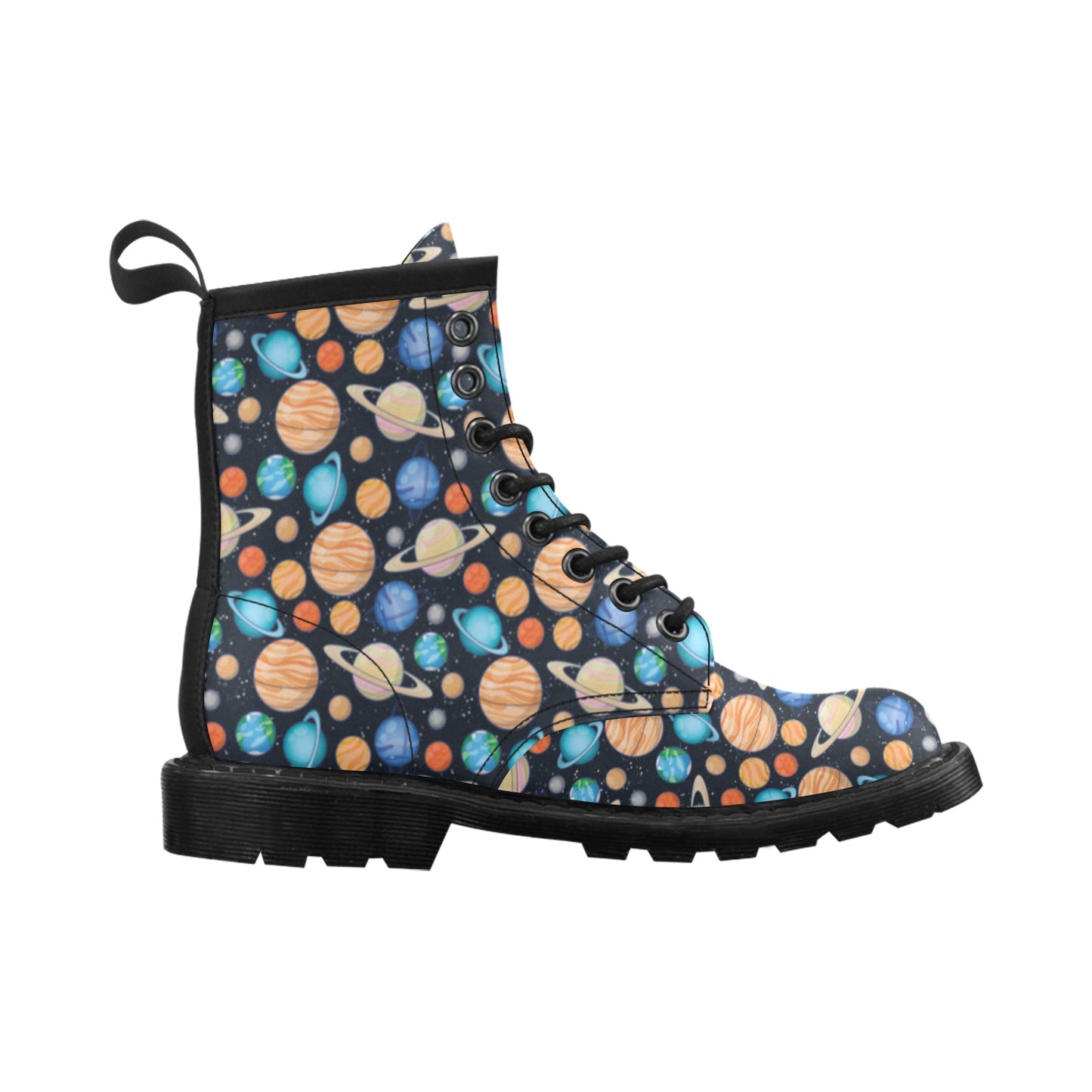Planet Colorful Print Design LKS301 Women's Boots