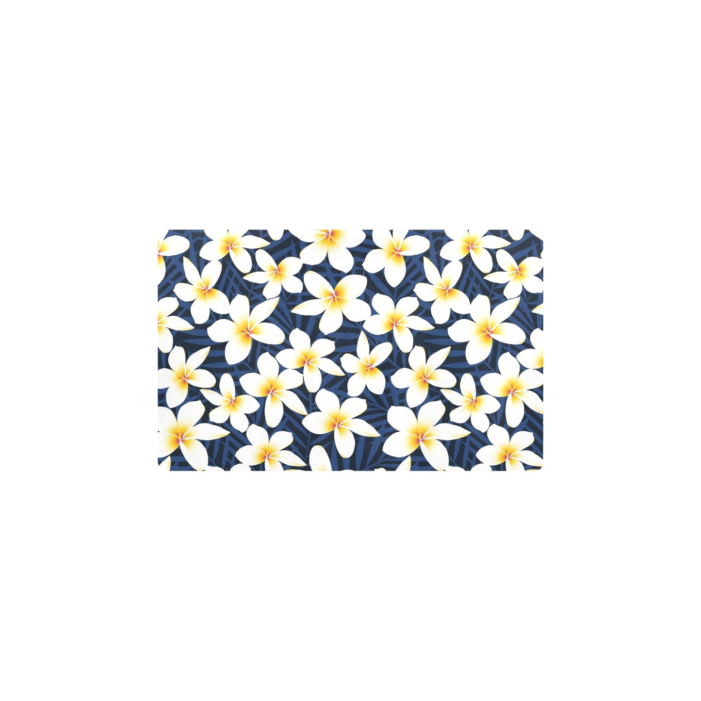 Plumeria Pattern Print Design PM026 Kitchen Mat
