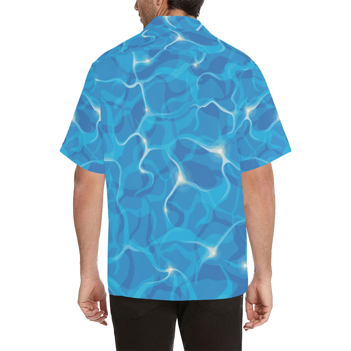 Ocean Reflex Pattern Print Design A02 Men's Hawaiian Shirt