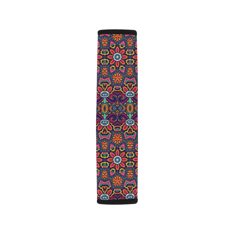 Ethnic Flower Style Print Pattern Car Seat Belt Cover