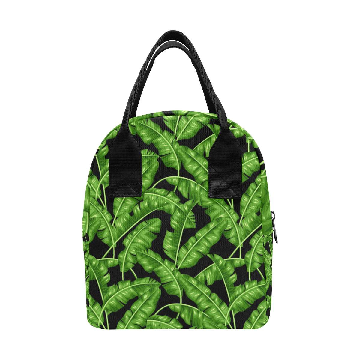 Banana Leaf Pattern Print Design BL01 Insulated Lunch Bag