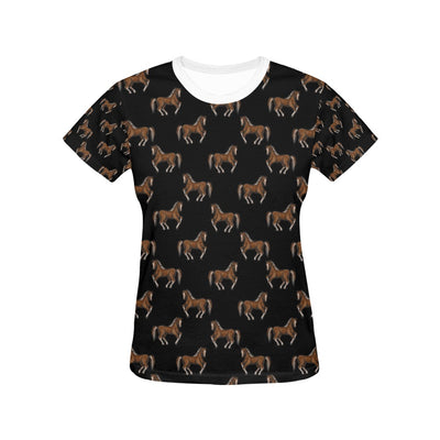 Horse Print Design LKS3010 Women's  T-shirt