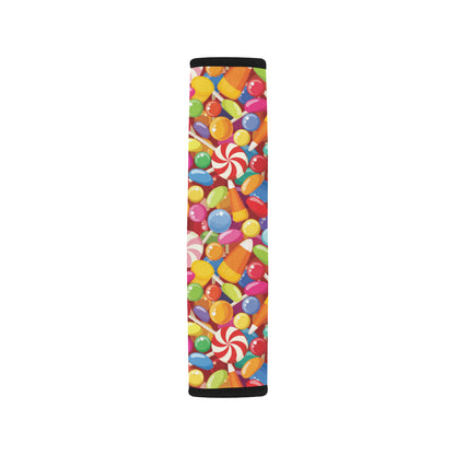 Candy Pattern Print Design 02 Car Seat Belt Cover