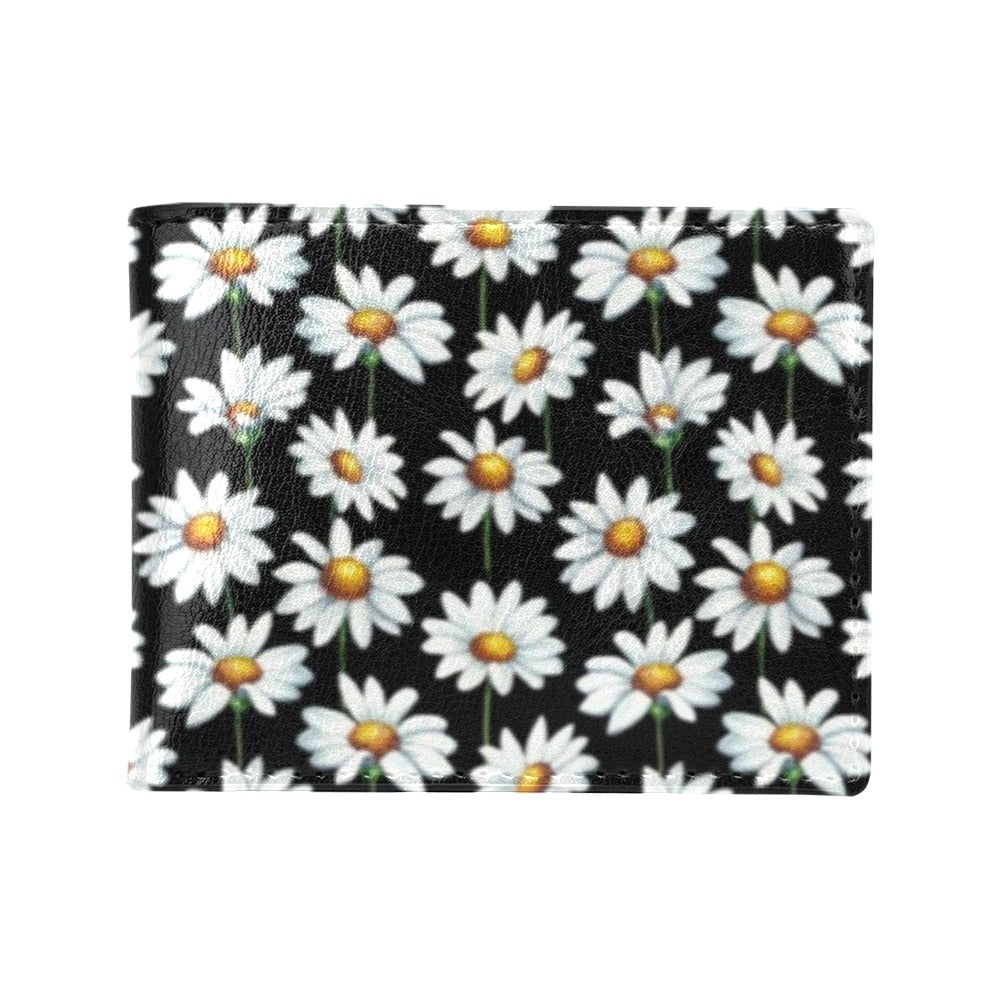 Daisy Print Pattern Men's ID Card Wallet