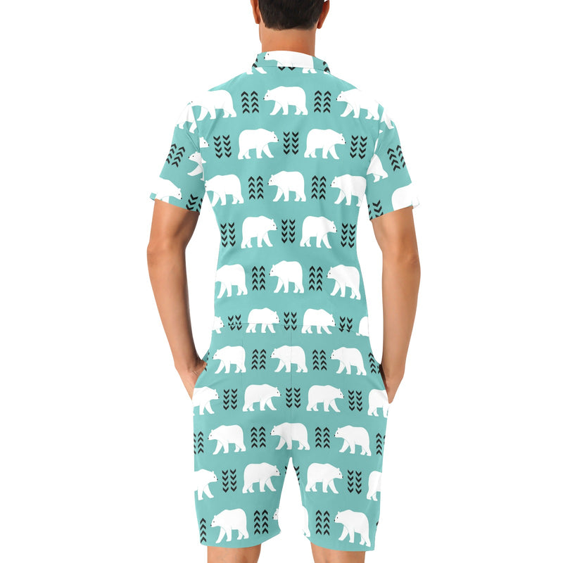 Polar Bear Pattern Print Design A05 Men's Romper