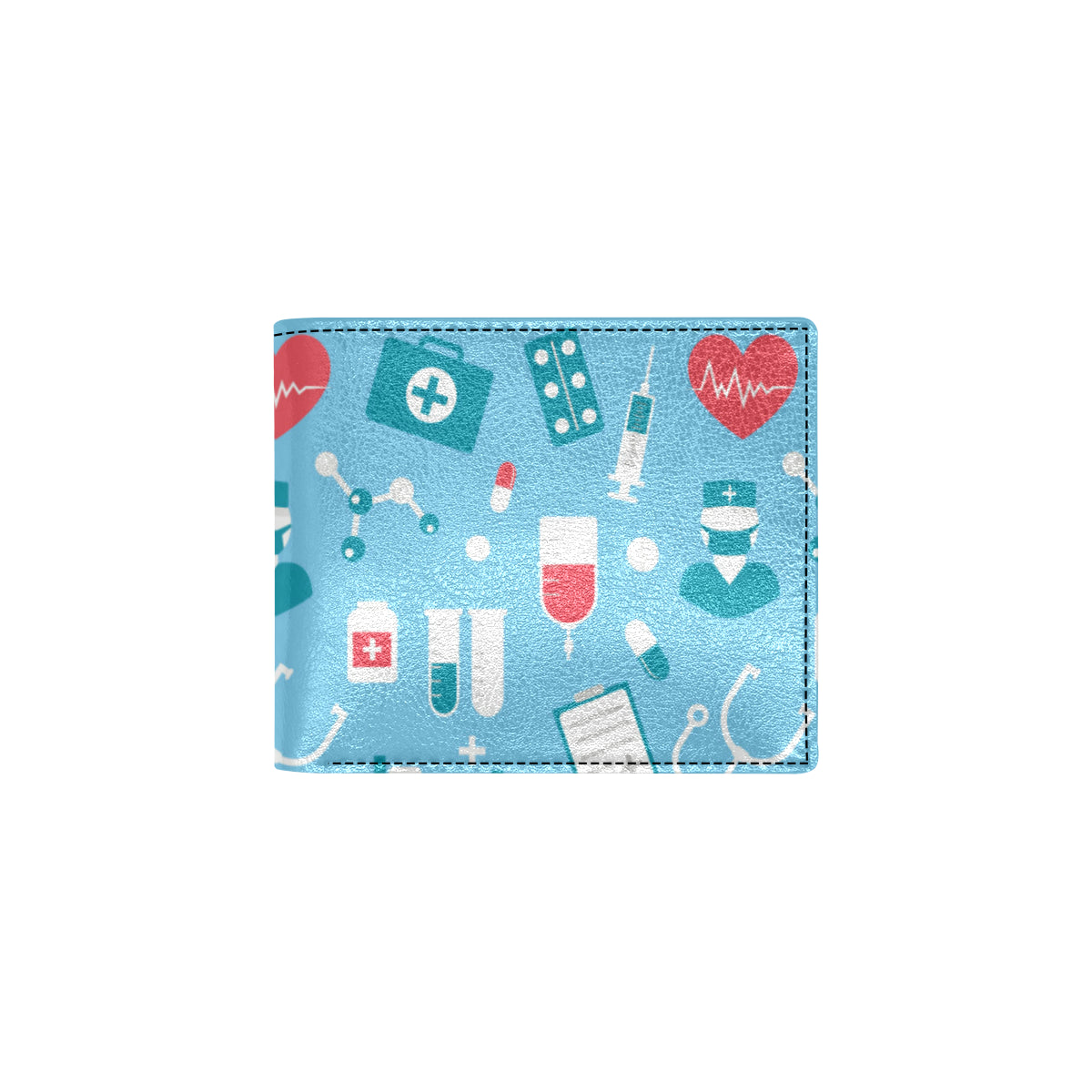 Nurse Pattern Print Design A03 Men's ID Card Wallet