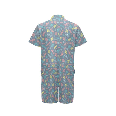 Dragonfly Print Design LKS403 Men's Romper