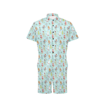 Ski Fox Cute Print Design LKS303 Men's Romper