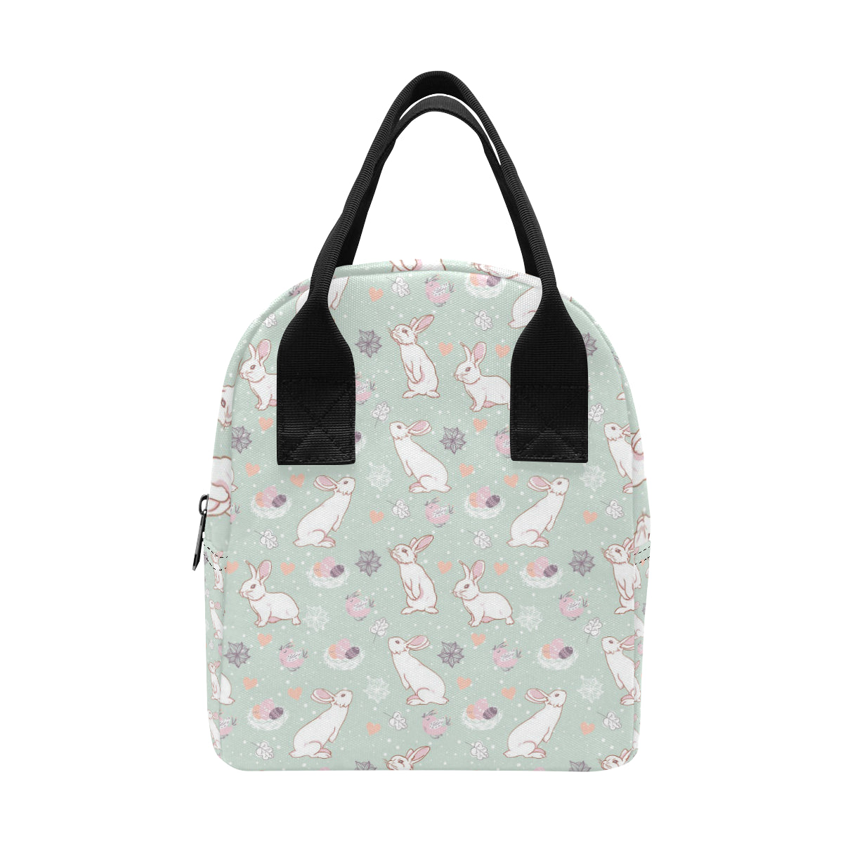 Rabbit Pattern Print Design RB011 Insulated Lunch Bag