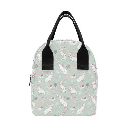 Rabbit Pattern Print Design RB011 Insulated Lunch Bag