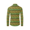 African Zip Zag Print Pattern Men's Long Sleeve Shirt