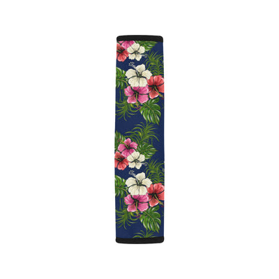 Hibiscus Pattern Print Design HB028 Car Seat Belt Cover