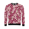 Cherry Blossom Pattern Print Design CB06 Men Long Sleeve Sweatshirt