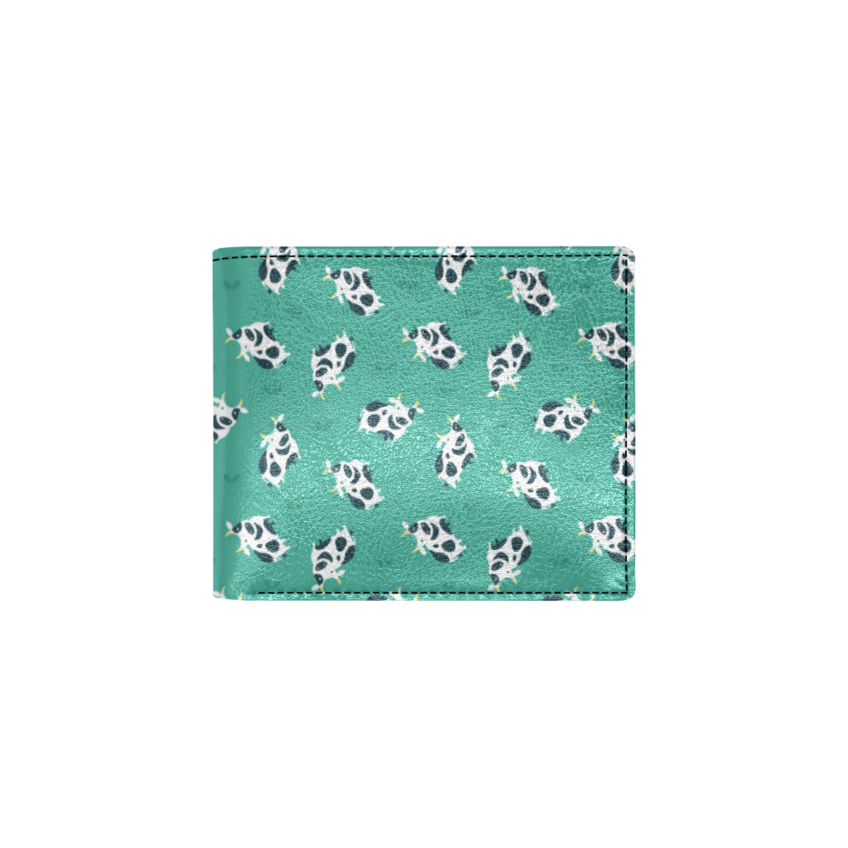 Cow Pattern Print Design 03 Men's ID Card Wallet